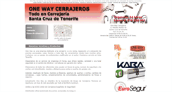 Desktop Screenshot of onewaycerrajeros.es